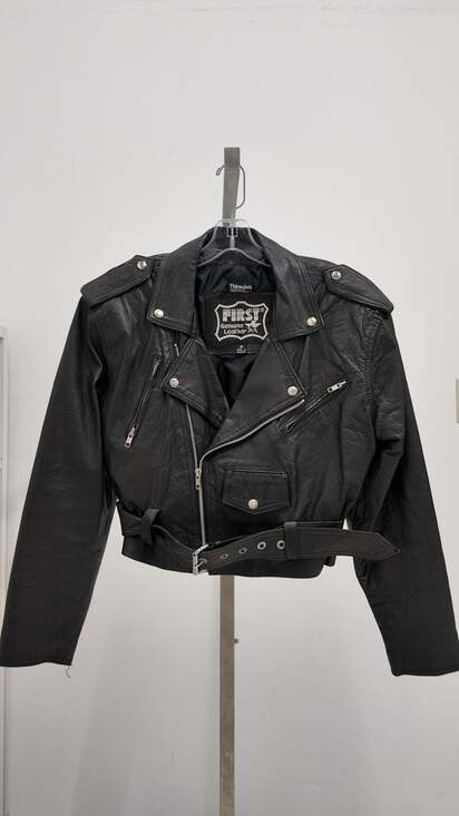 First Genuine Leather Other - Vintage First Genuine Leather Thinsulate Lined Biker Jacket - Black (Size M)